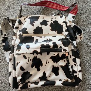 Cow Print Backpack